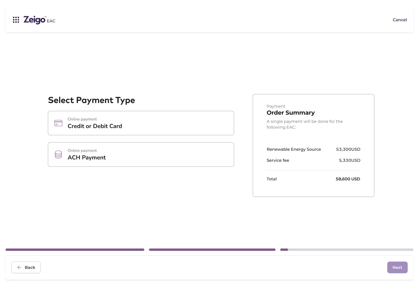 The order window, making the consequence of commitment legible before payment