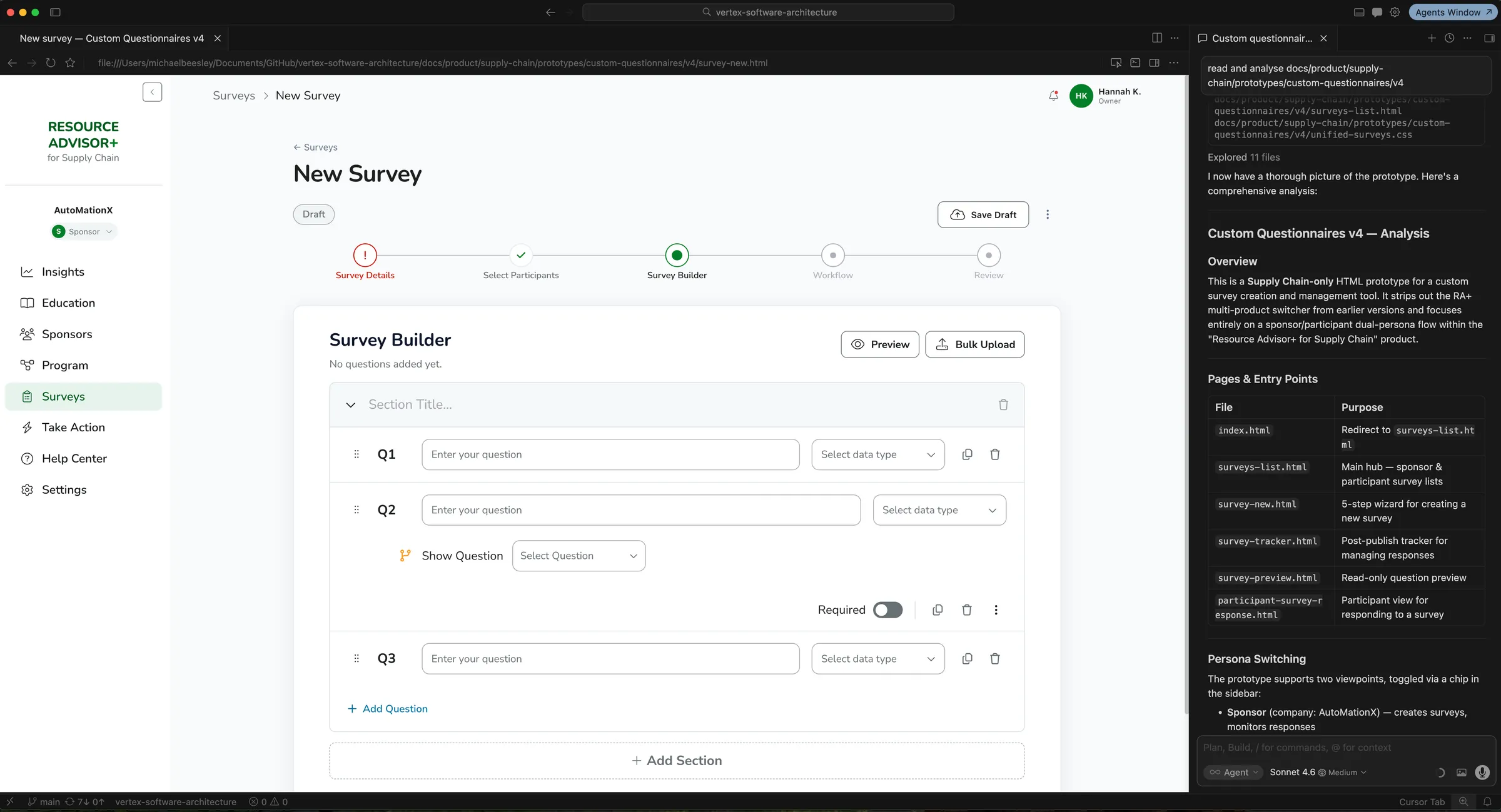 How AI compresses synthesis, prototyping, and handover within the methodology